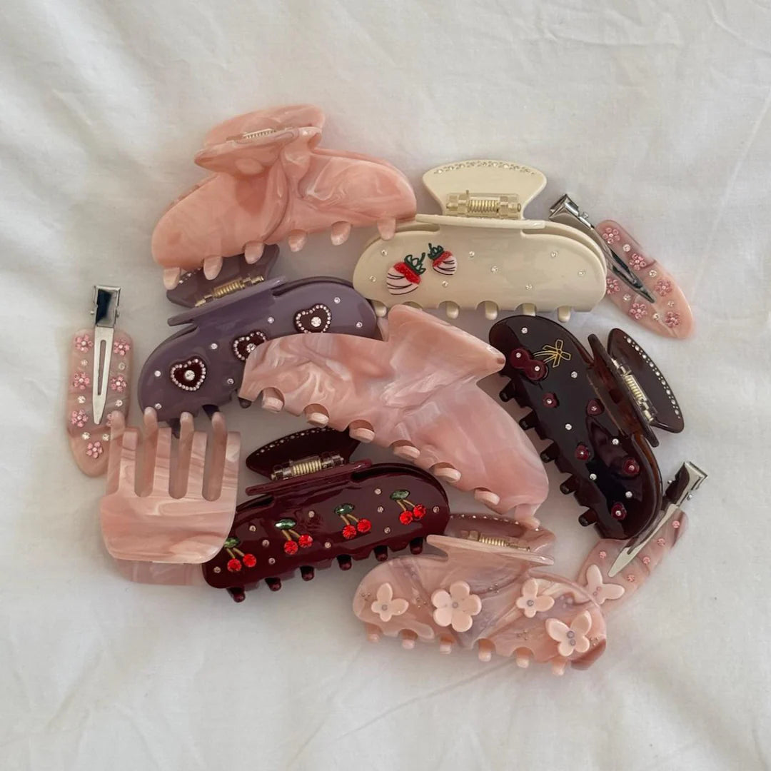 Emi Jay Sweetheart Clip Rosa Chantilly Engel