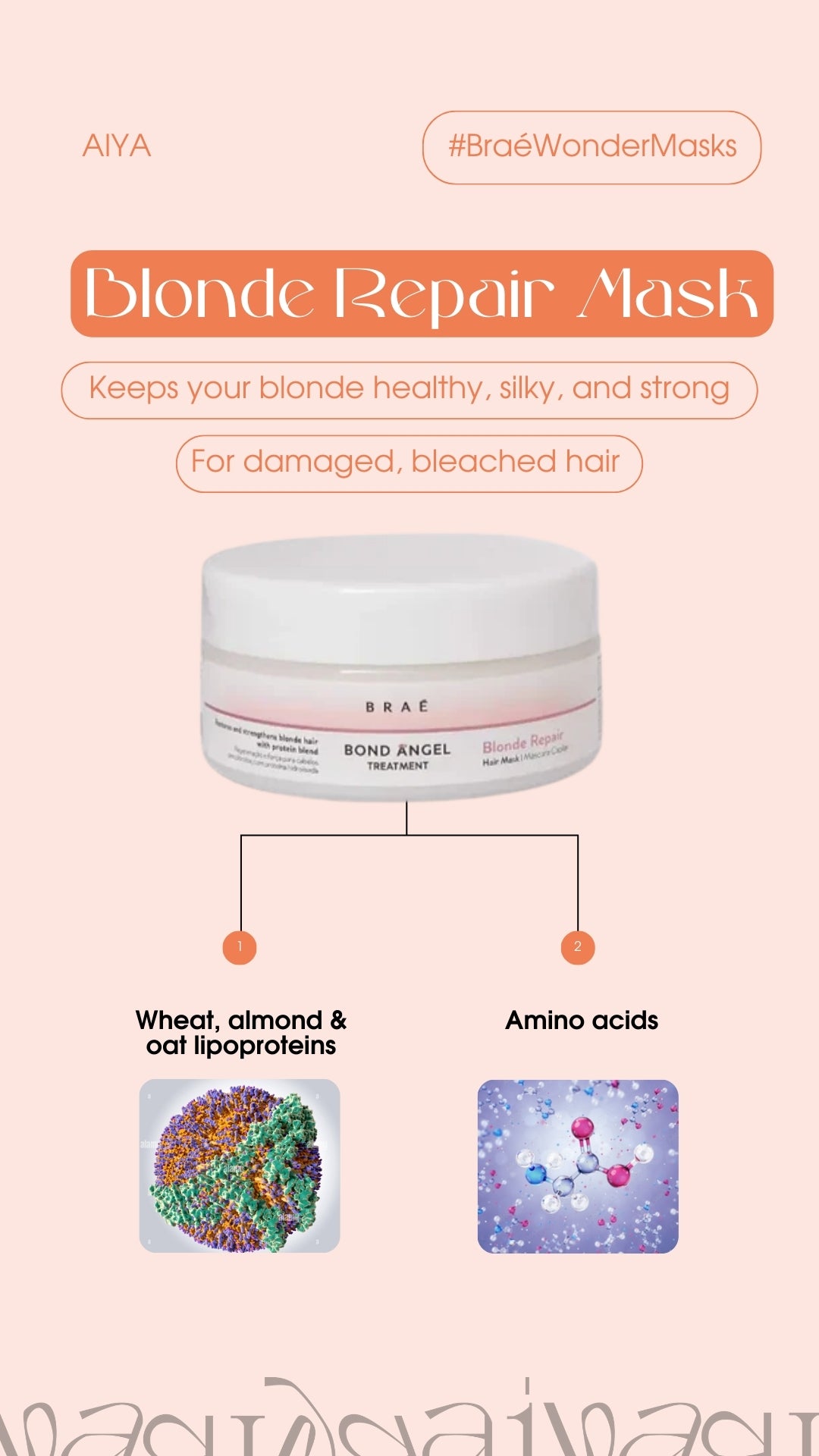 Braé Bond Angel BLONDE REPAIR HAARMASKE