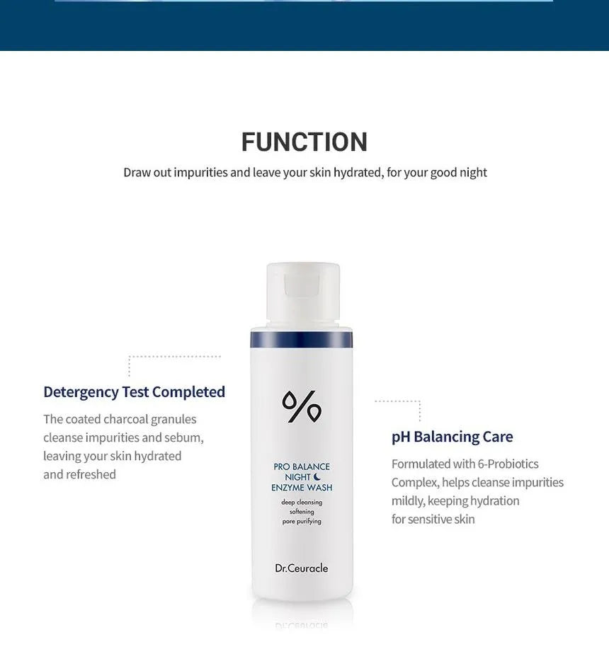 Dr. Ceuracle Pro-Balance Nacht-Enzym-Waschlotion