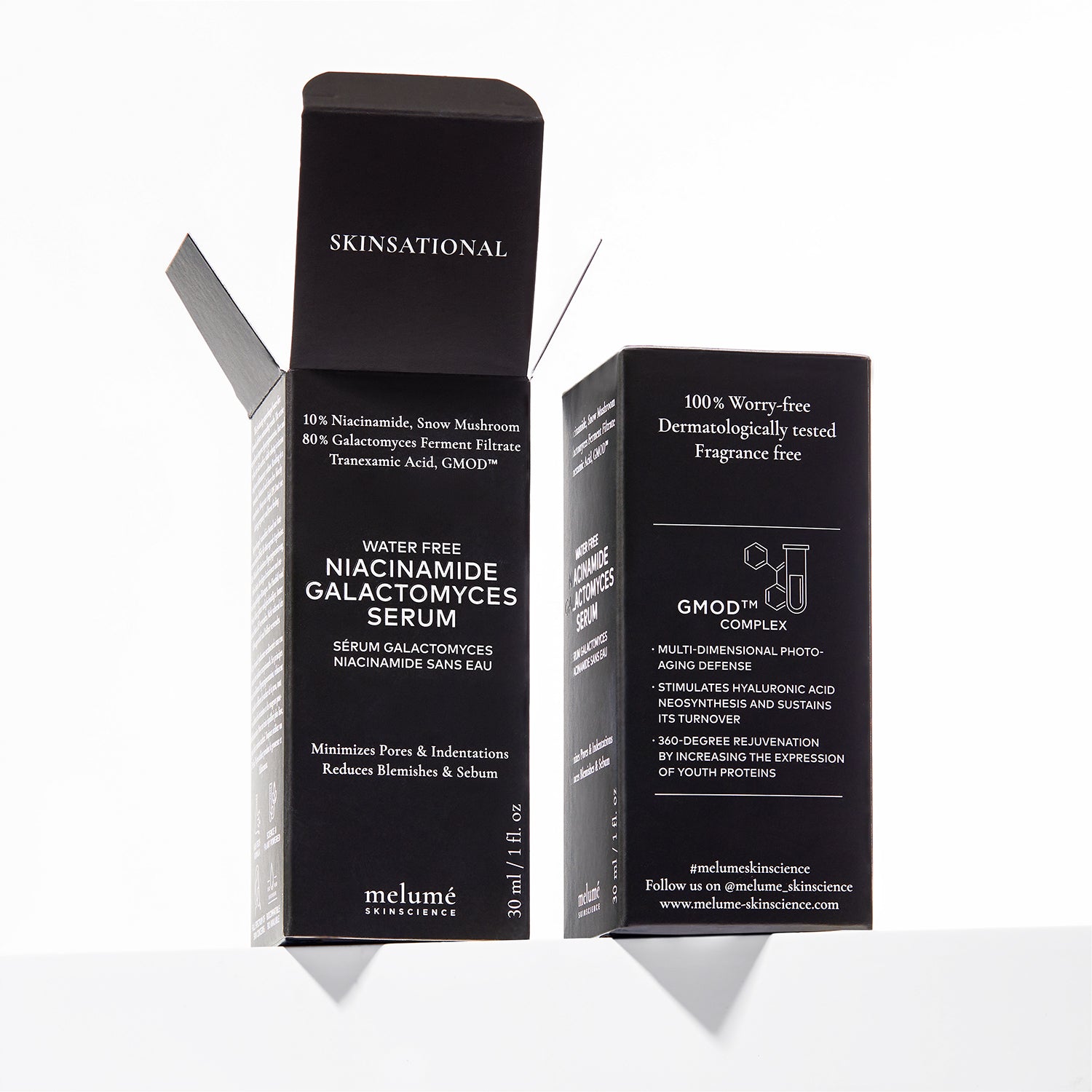 Melumé wasserfreies Niacinamid-Galactomyces-Serum