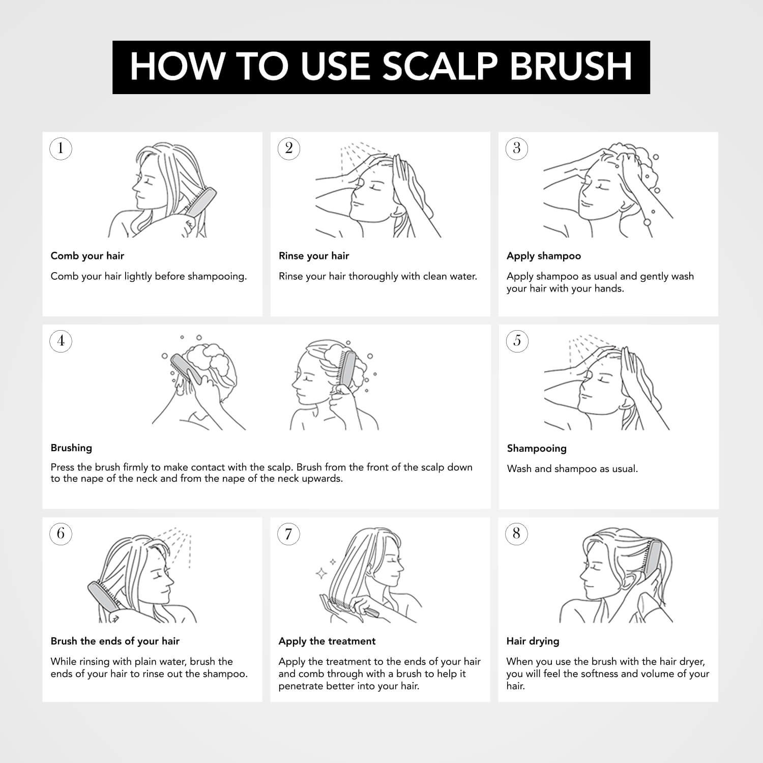 S-HEART-S Scalp Brush World Premium Long Gold